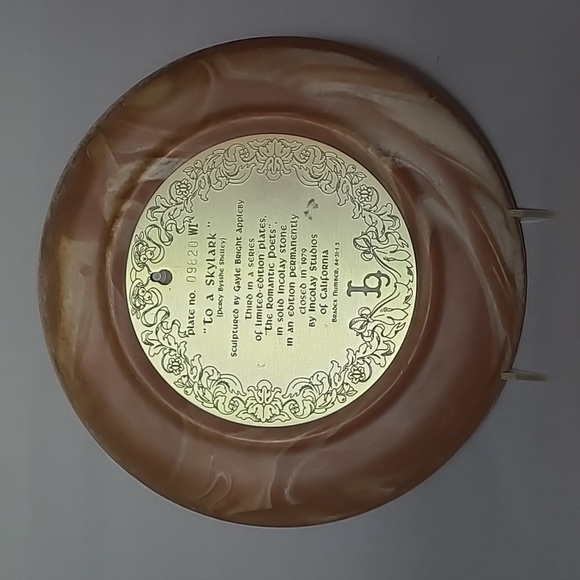 1979 Incolay Stone Cameo "to a skylark" Gayle Bright Appleby Limited Edition - Picture 5 of 15